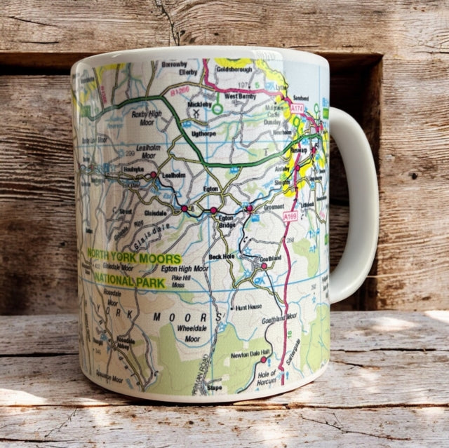 Book cover of: OS Map Ceramic Mug - North York Moors National Park