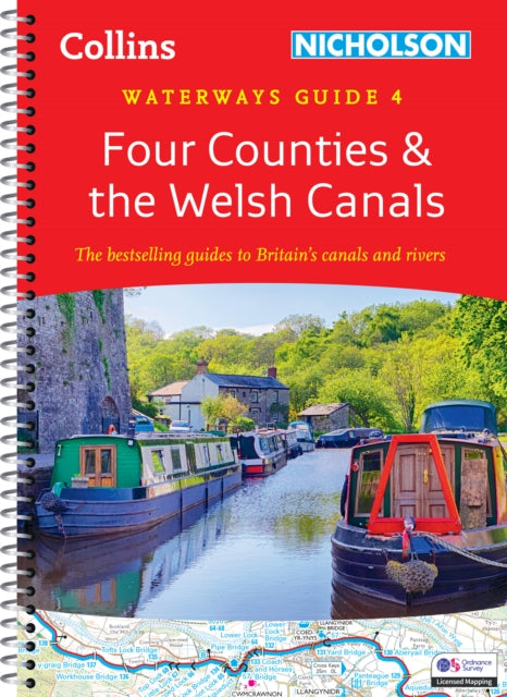 Book cover of: Four Counties and the Welsh Canals (4). By: Nicholson Waterways Guides