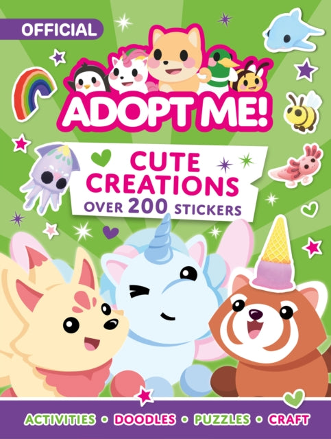 Adopt Me! Cute Creations Sticker Book 9780008647025 Uplift Uplift Games