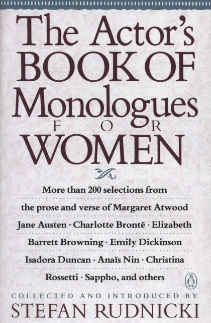 Book cover of: Actor's Book of Monologues for Women. By: Various