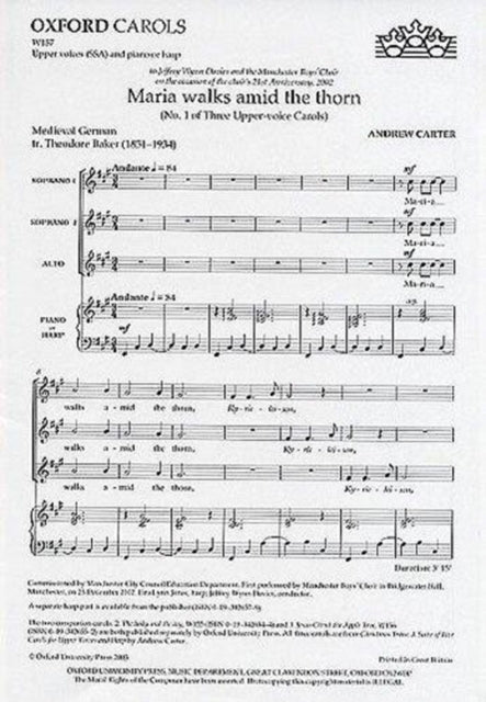 Book cover of: Maria walks amid the thorn