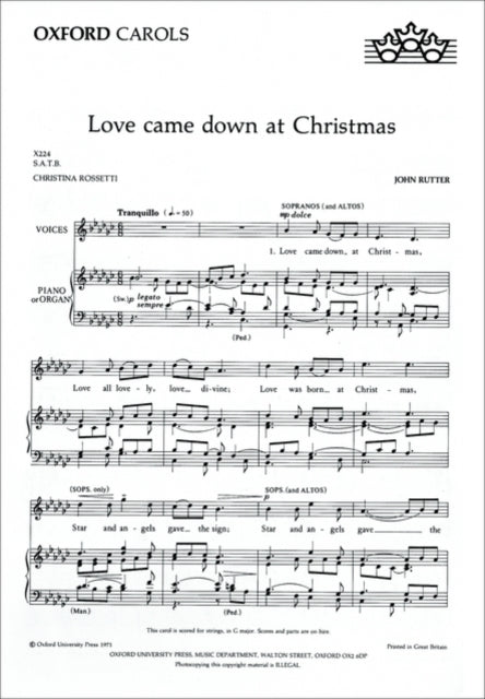 Book cover of: Love came down at Christmas