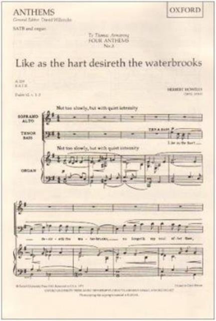 Book cover of: Like as the hart desireth the waterbrooks