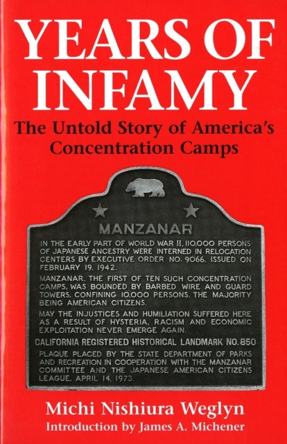 Book cover of: Years of Infamy