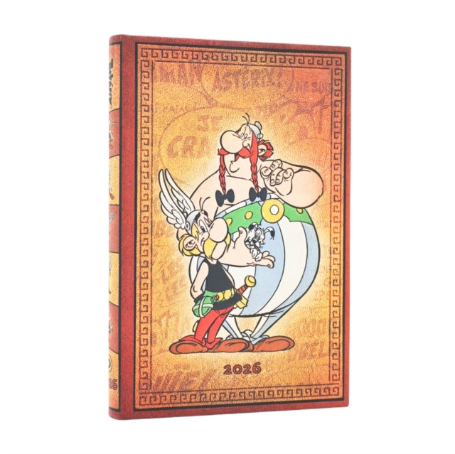 Book cover of: 2026 Asterix & Obelix (The Adventures of Asterix) Mini 12-month Verso Hardcover Flexi Dayplanner 2026 (Elastic Band Closure). By: Paperblanks
