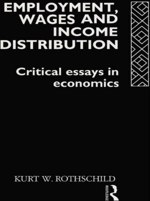 Book cover of: Employment, Wages and Income Distribution