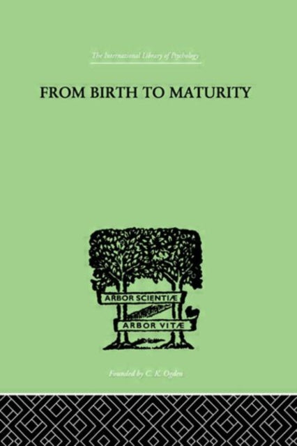 Book cover of: From Birth to Maturity. By: Charlott Bhler