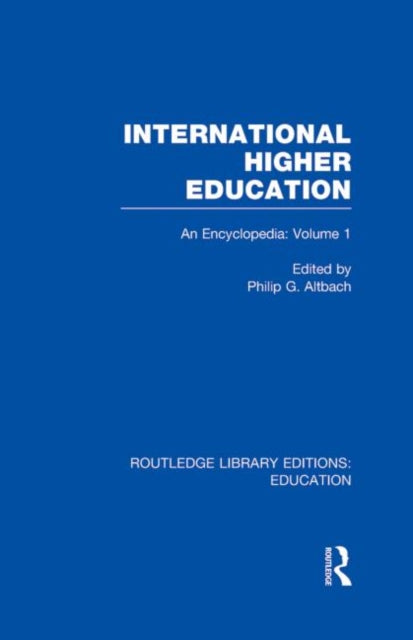 Book cover of: International Higher Education Volume 1. By: Philip Altbach