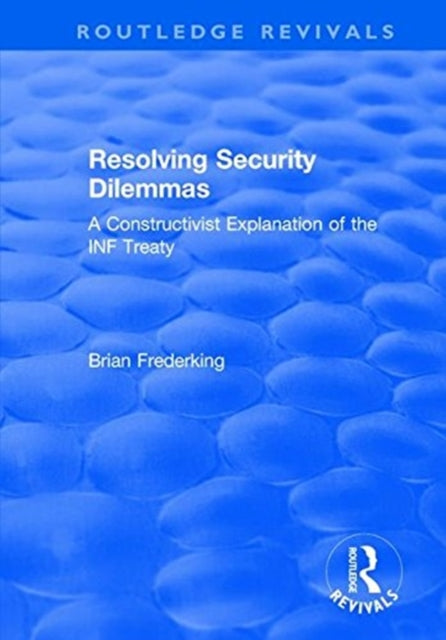 Book cover of: Resolving Security Dilemmas