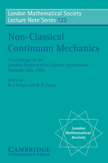 Book cover of: Non-Classical Continuum Mechanics