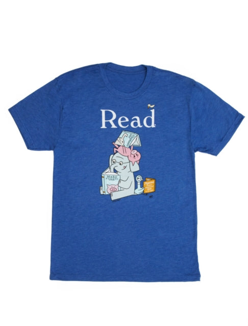 Book cover of: Elephant & Piggie Read Unisex T-shirt Small