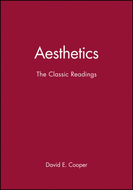 Book cover of: Aesthetics. By: David Edward Cooper