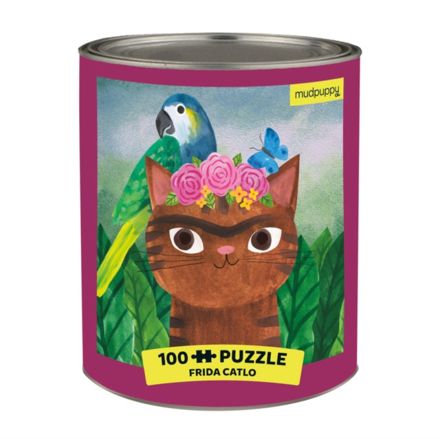 Book cover of: Frida Catlo Artsy Cats 100 Piece Puzzle Tin