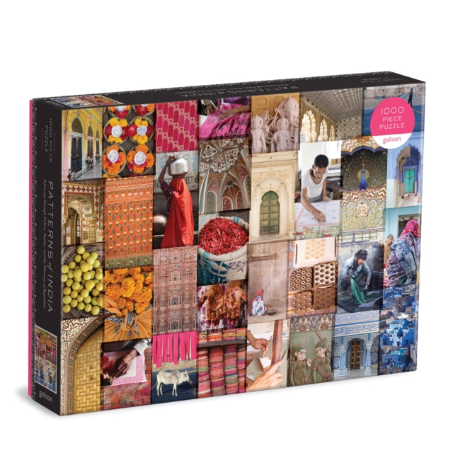 Book cover of: Patterns of India: A Journey Through Colors, Textiles and the Vibrancy of Rajasthan 1000 Piece Puzzle