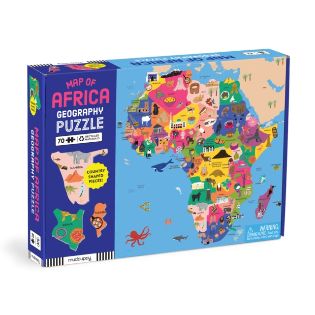 Book cover of: Map of Africa 70 Piece Geography Puzzle