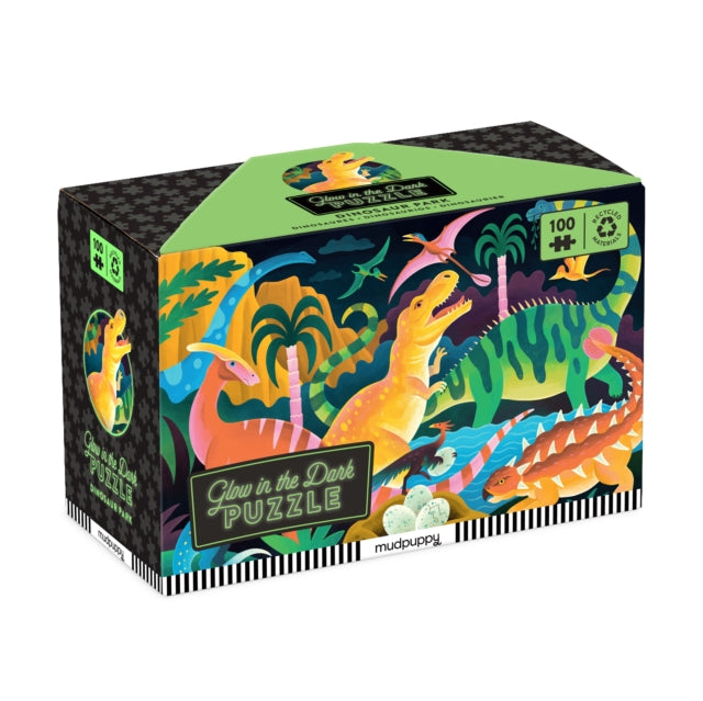 Book cover of: Dinosaur Park 100 Piece Glow in the Dark Puzzle
