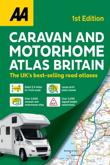 AA Caravan & Motorhome Atlas 9780749584160 A. A. Publishing