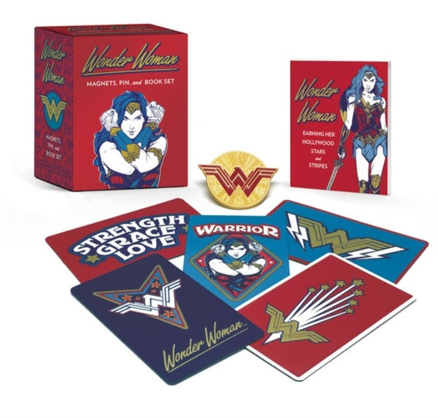 Book cover of: Wonder Woman: Magnets, Pin, and Book Set. By: Matthew K. Manning