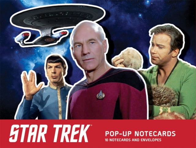 Book cover of: Star Trek Pop-Up Notecards. By: Chip Carter