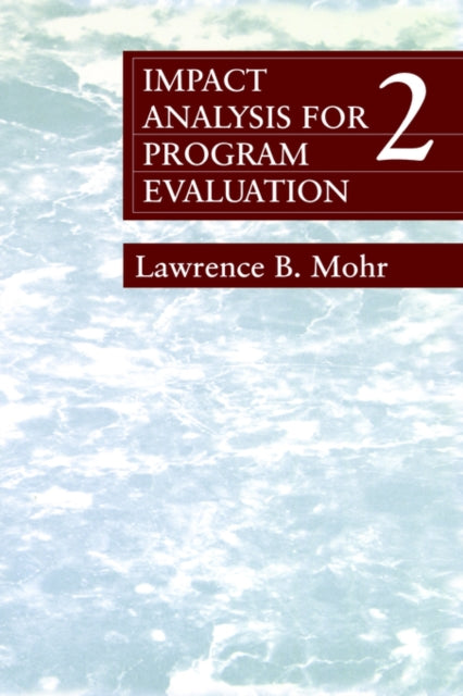 Book cover of: Impact Analysis for Program Evaluation
