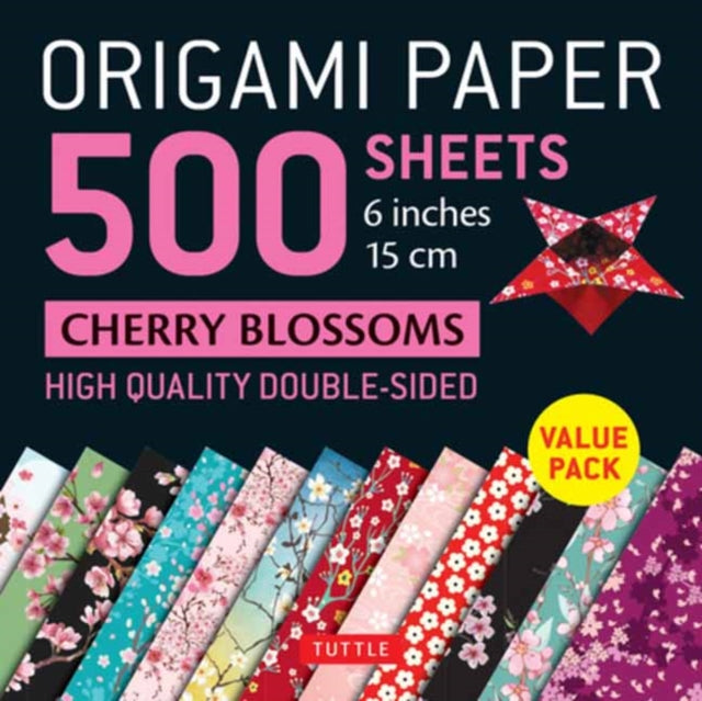 Book cover of: Origami Paper 500 sheets Cherry Blossoms 6 inch (15 cm). By: Tuttle Publishing