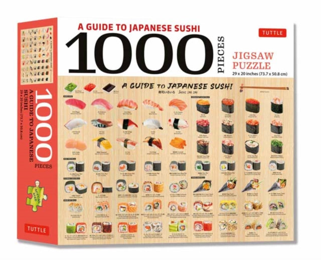 Book cover of: Guide to Japanese Sushi - 1000 Piece Jigsaw Puzzle. By: Tuttle Tuttle Publishing
