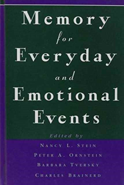 Book cover of: Memory for Everyday and Emotional Events