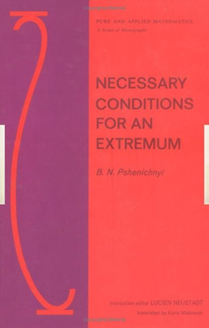 Book cover of: Necessary Conditions for an Extremum