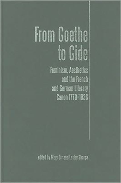 Book cover of: From Goethe To Gide
