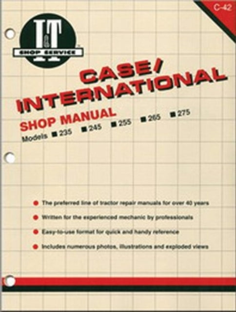 Book cover of: Case/International Tractor Models 235-275 Service Repair Manual