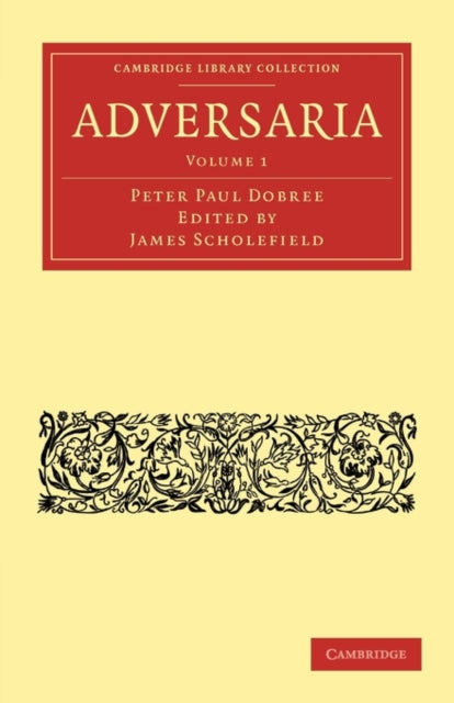 Book cover of: Adversaria. By: Peter Paul Dobree