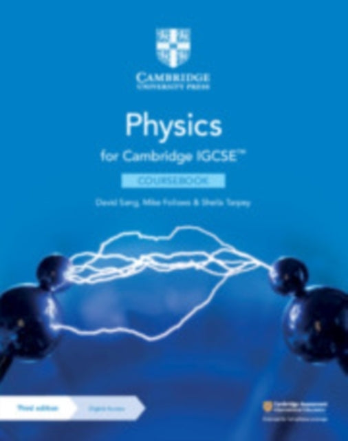 Book cover of: Cambridge IGCSE™ Physics Coursebook with Digital Access (2 Years). By: David Sang