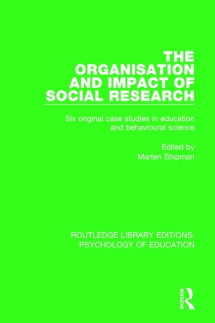 Book cover of: Organisation and Impact of Social Research