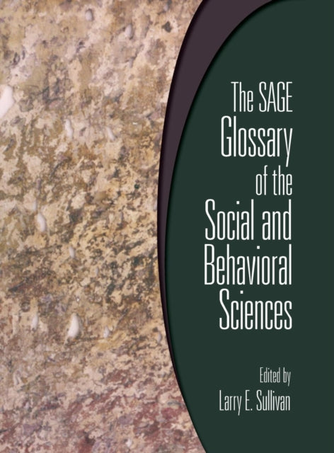 Book cover of: SAGE Glossary of the Social and Behavioral Sciences