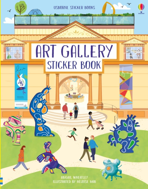Book cover of: Art Gallery Sticker Book. By: Abigail Wheatley