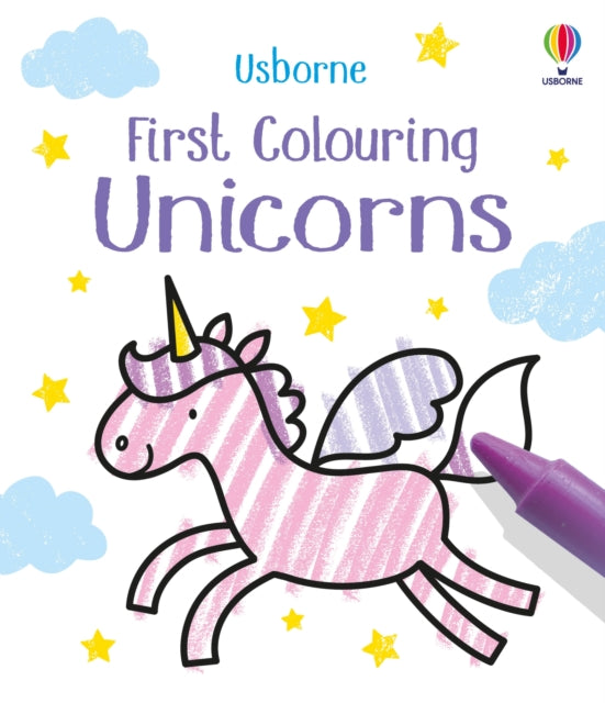 Book cover of: First Colouring Unicorns