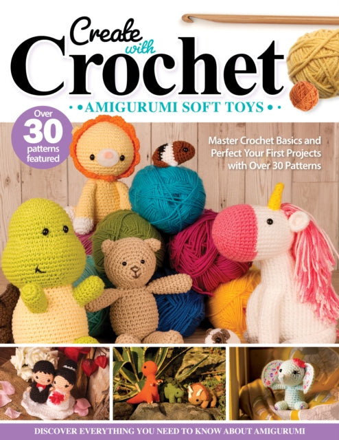 Book cover of: Create with Crochet: Amigurumi Soft Toys. By: Jen Neal