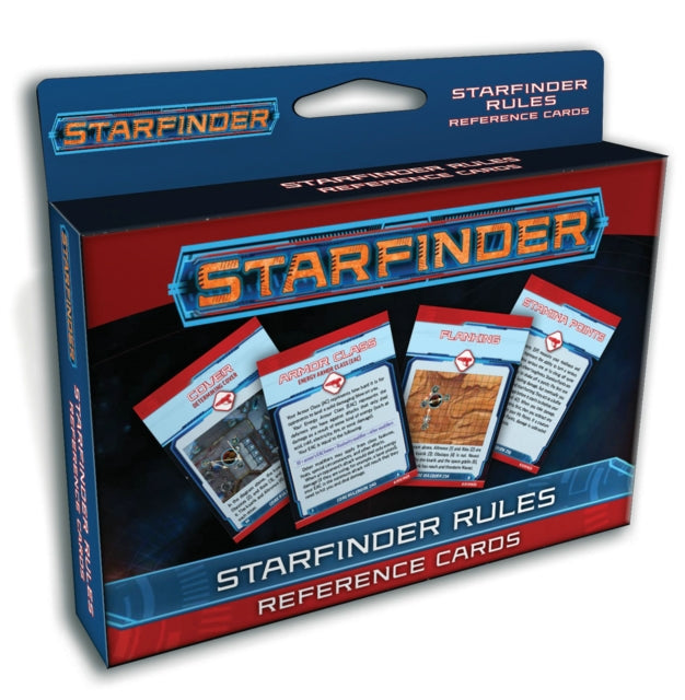 Book cover of: Starfinder Rules Reference Cards Deck