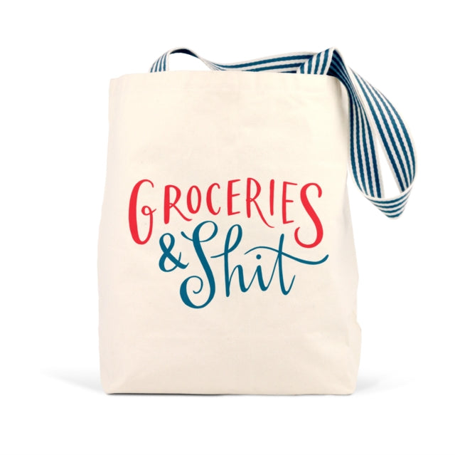 Book cover of: Em & Friends Groceries & Shit Tote Bag