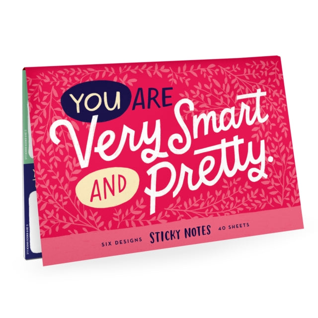 Book cover of: Em & Friends You Are Very Smart and Pretty Sticky Note Packet. By: Emily McDowell Emily McDowell & Friends