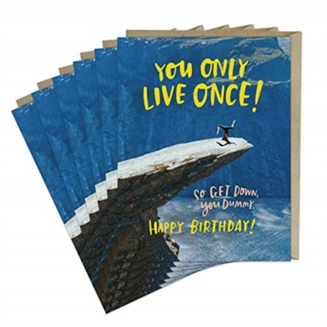 Book cover of: 6-Pack Em & Friends Only Live Once Birthday Card