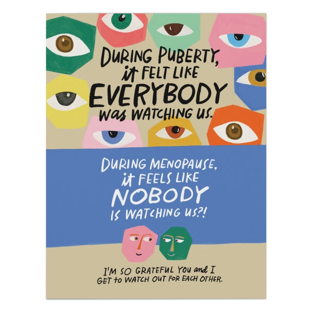 Book cover of: 6-Pack Em & Friends Watch Out for Each Other Menopause Card. By: Em & Em & Friends