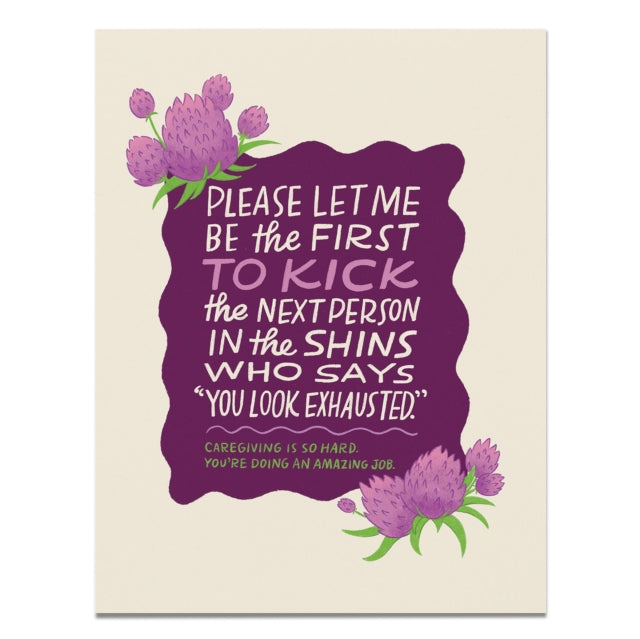 Book cover of: Em & Friends Caregiving is Hard Greeting Card