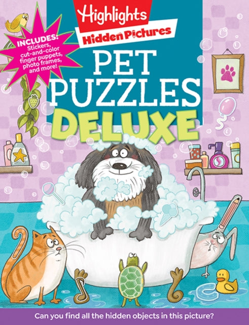 Book cover of: Pet Puzzles Deluxe. By: Highlights