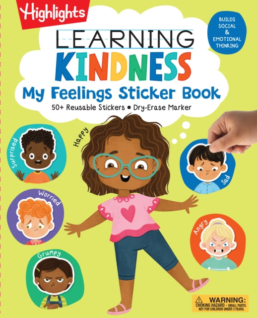 Book cover of: Learning Kindness My Feelings Sticker Book. By: Highlights