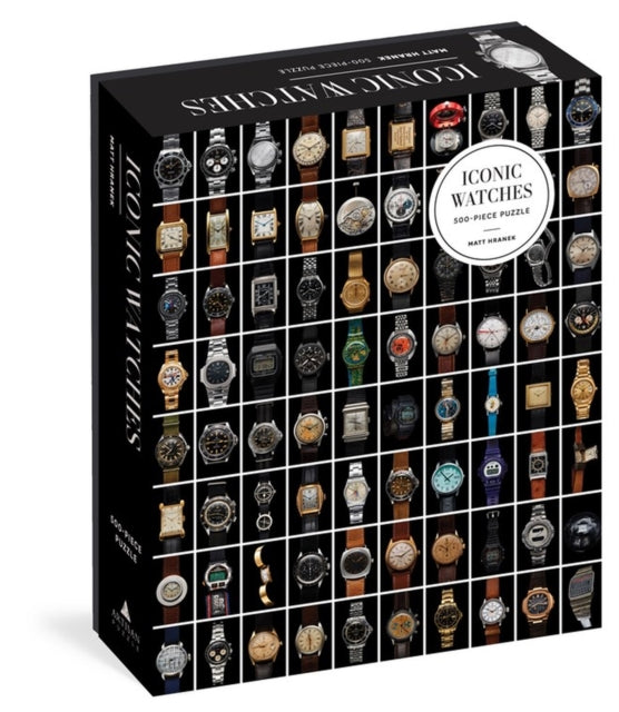 Book cover of: Iconic Watches 500-Piece Puzzle. By: Artisan Puzzle