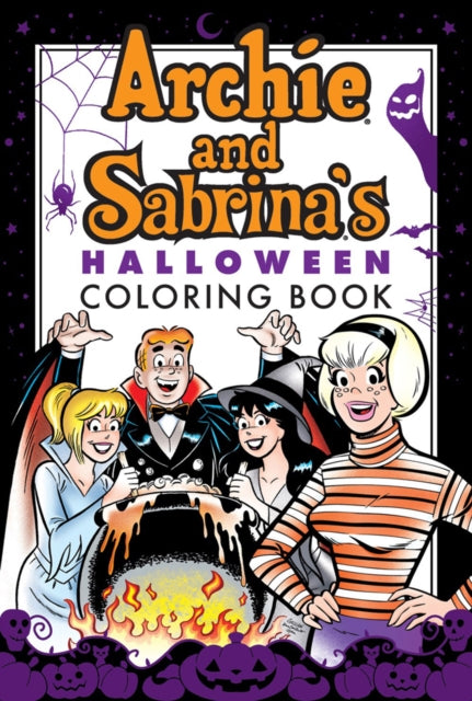 Book cover of: Archie & Sabrina's Halloween Coloring Book. By: Archie Superstars Staff