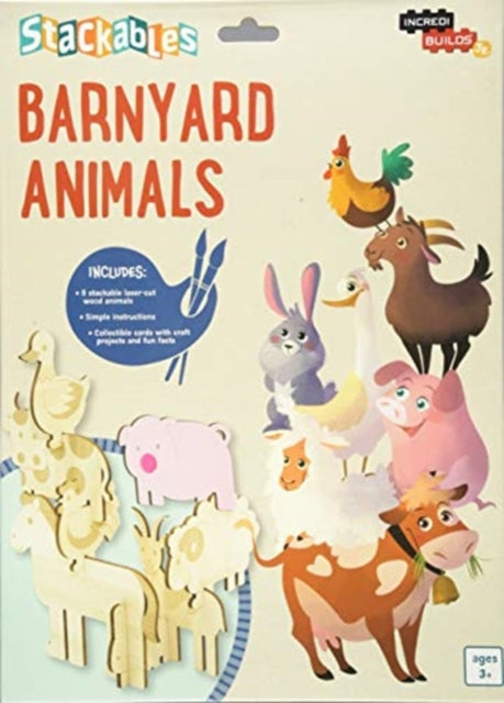 Book cover of: IncrediBuilds Jr.: Stackables: Barnyard Animals