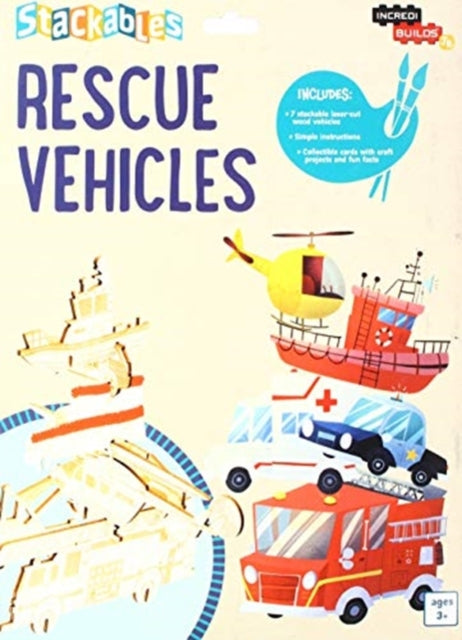 Book cover of: IncrediBuilds Jr.: Stackables: Rescue Vehicles