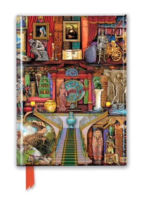 Book cover of: Aimee Stewart: Museum Bookshelves (Foiled Journal). By: Flame Tree Studio